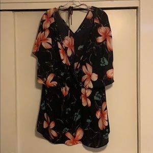 Tropical V-Neck Blouse